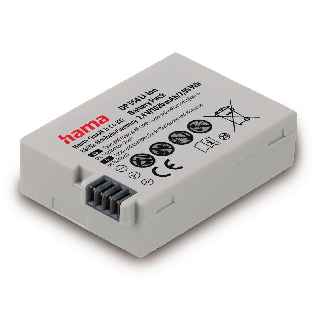 Batería de litio Hama DP 554 para Canon LP-E8