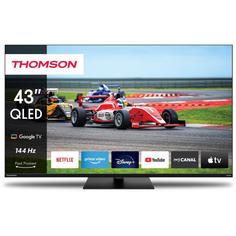 TV QLED Thomson 43QG7C14 de 43 pulgadas con Google TV y 144Hz