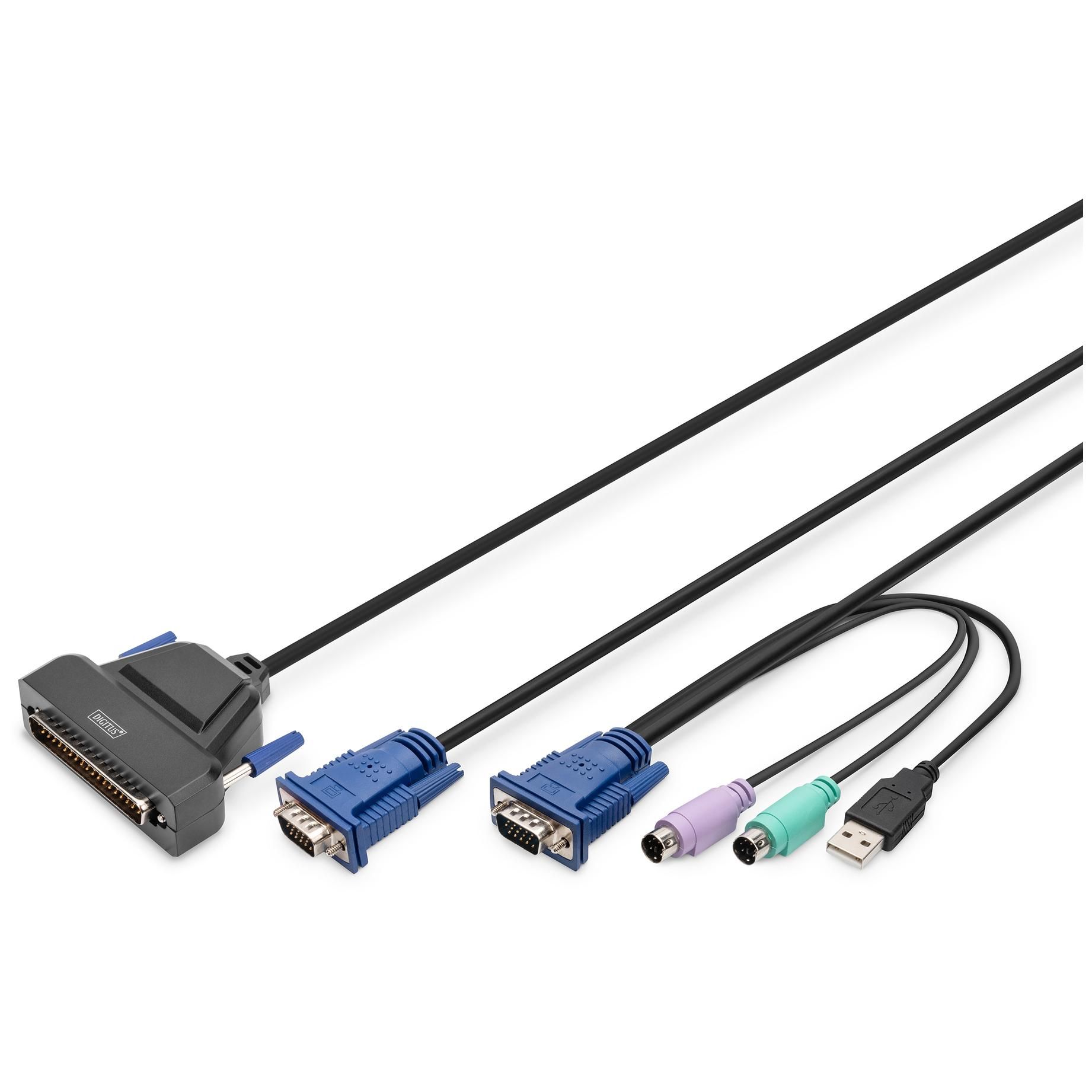 Digitus Modular Keyboard-Video-Mouse Switch, Single Port
