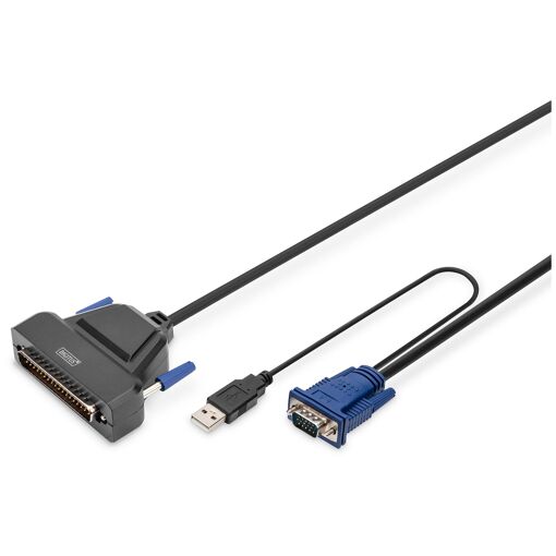 Digitus Modular Keyboard-Video-Mouse Switch, Single Port