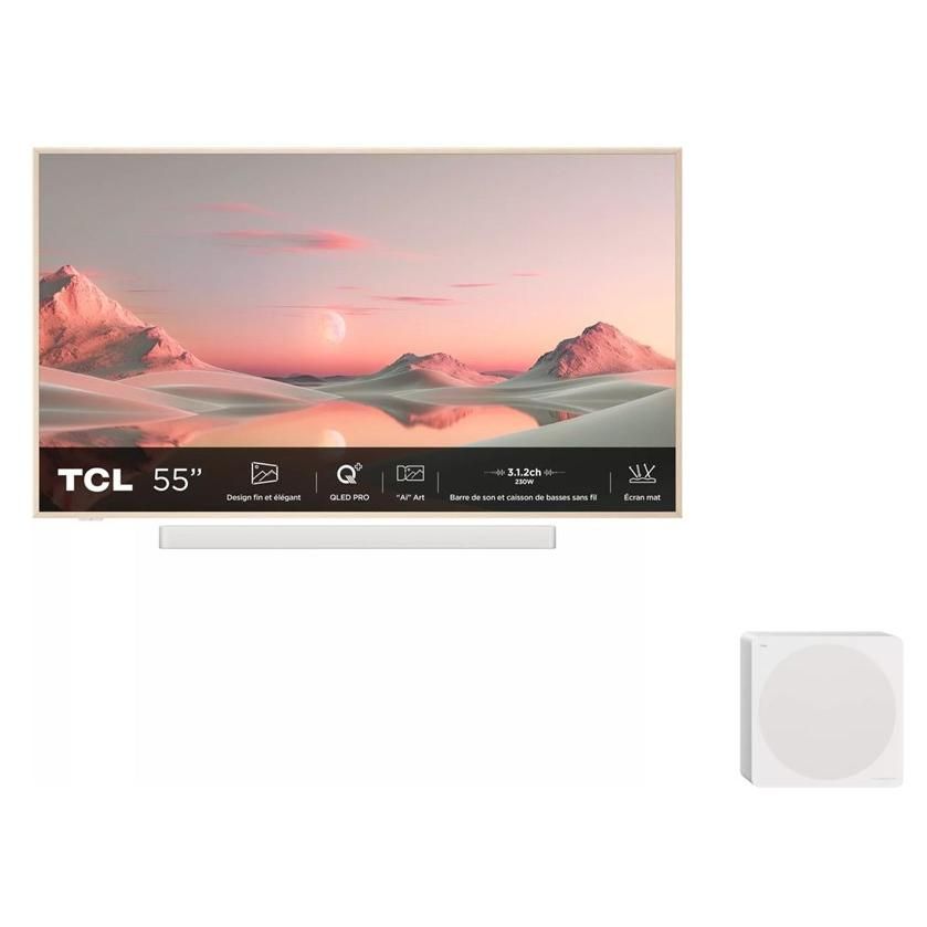 TCL NXTFrame 55A300 Pro 55' QLED TV with Built-in Soundbar 2024