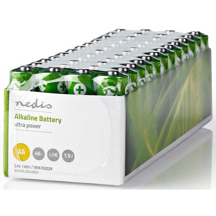 Nedis Alkaline AA Batteries 1.5V LR6 (Pack of 48)