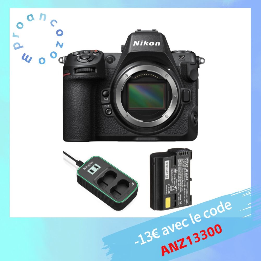 Nikon Z8 Body + Nikon EN-EL15c Battery + Kingma Battery Charger