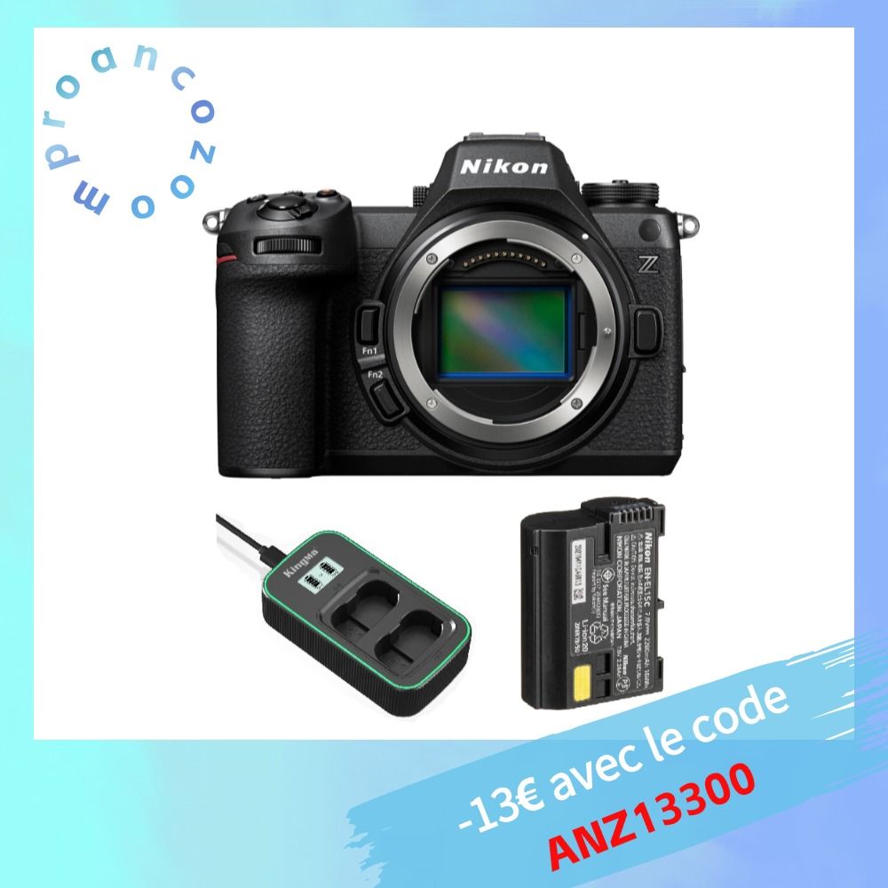 Nikon Z6 III Camera Body + EN-EL15c Battery + Kingma Battery Charger