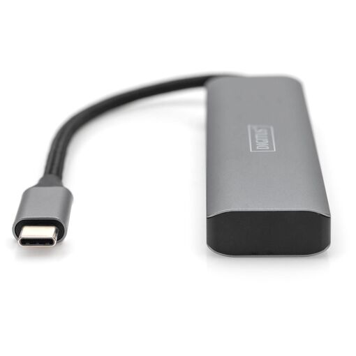 Hub Digitus USB-C (4 puertos) - 2x USB A + 2x USB-C