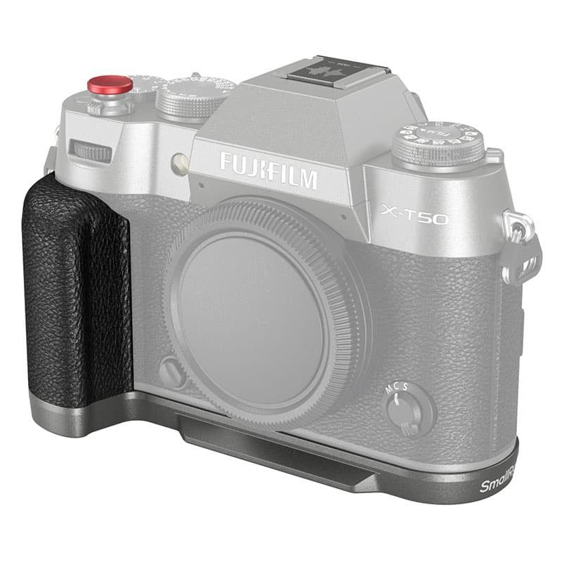 Poignée SmallRig en silicone en forme de L pour Fujifilm X-T50 (Charbon Argenté)