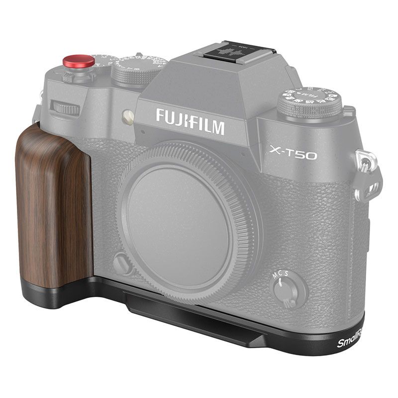 SmallRig Wooden L-Shape Grip for Fujifilm X-T50, Black