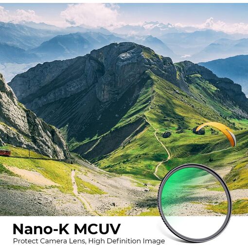 Filtre d'objectif photo INF - Protection UV, Transparent + Noir, 72 mm