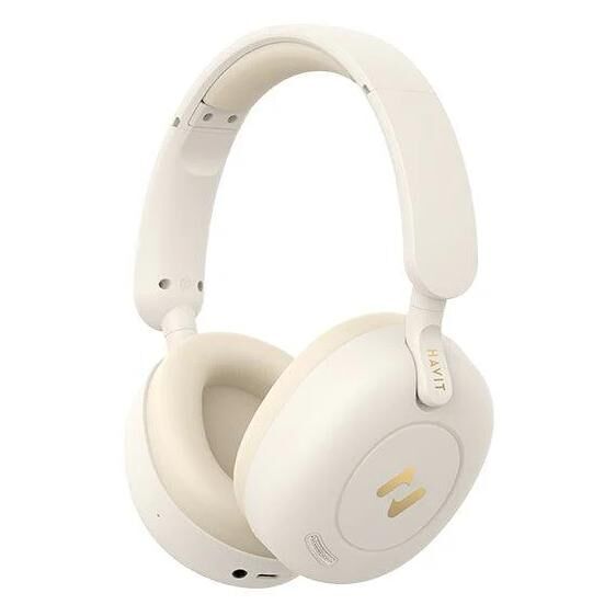 Havit H655BT PRO (beige) Casques Sans fil et filaire Arceau Musique USB Type-C Bluetooth
