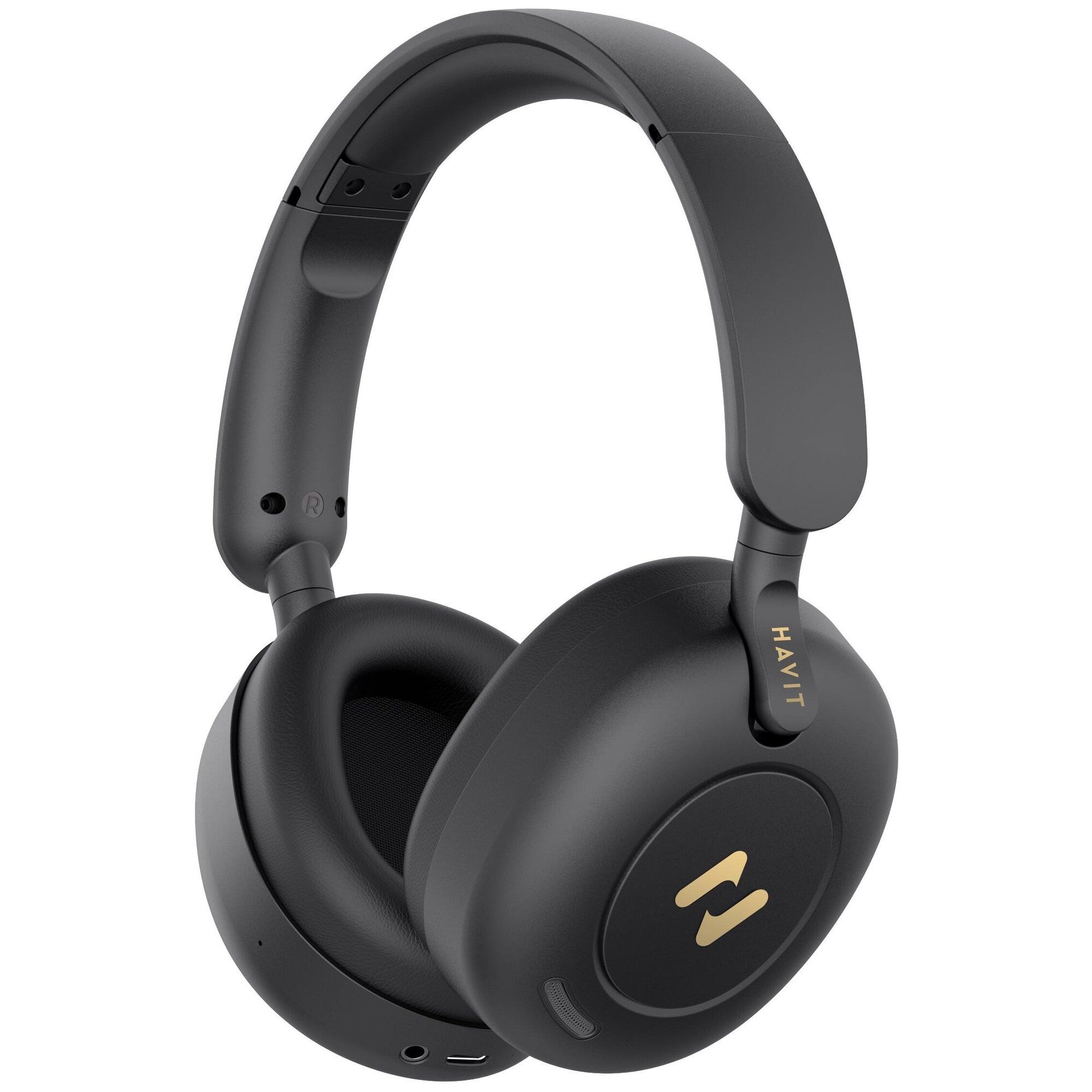Havit H655BT PRO (black) Casques Sans fil et filaire Arceau Musique USB Type-C Bluetooth Noir