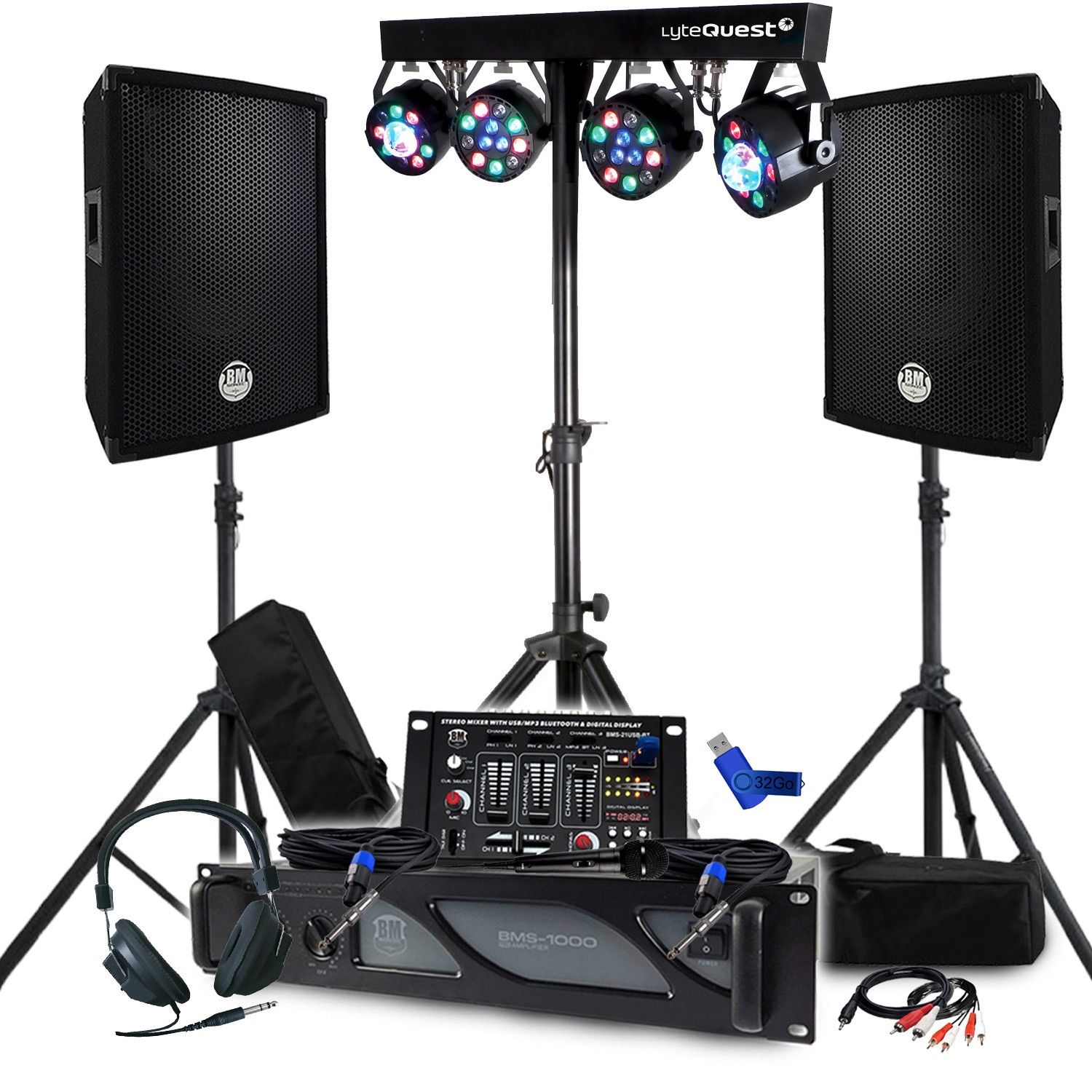 BM SONIC Pack Sono 1000W Sound System