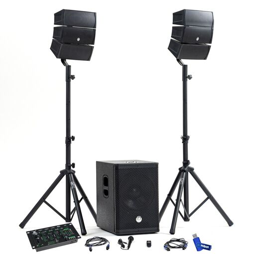 Complete DJ Sound System Pack BMSONIC BMS-12-ARRAY-BT 1000W