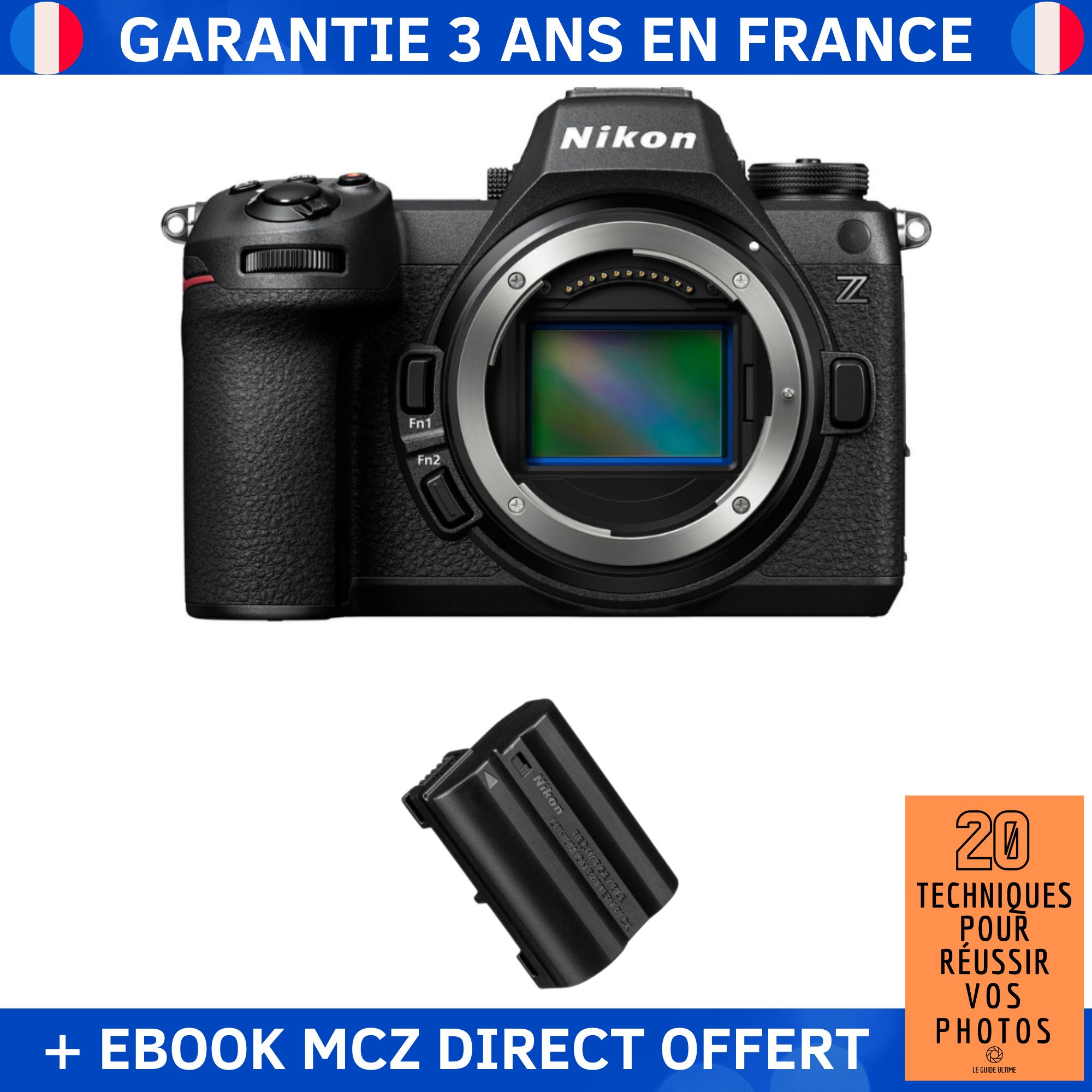 Nikon Z6 III + 1 EN-EL15c Battery + '20 Techniques for Successful Photos' Ebook - Nikon Hybrid Camera