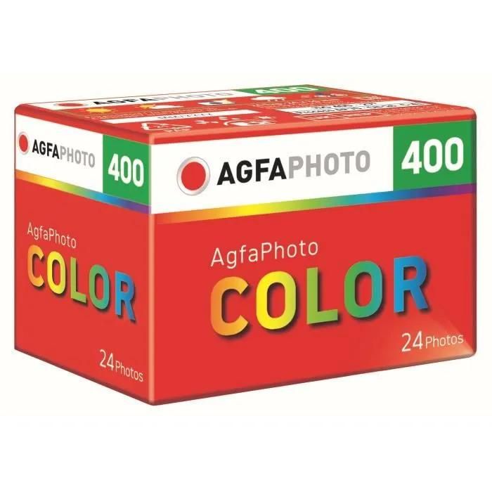 AgfaPhoto Color 400 135mm Color Film, 24 Exposures, ISO 400, Compatible with Analog Cameras