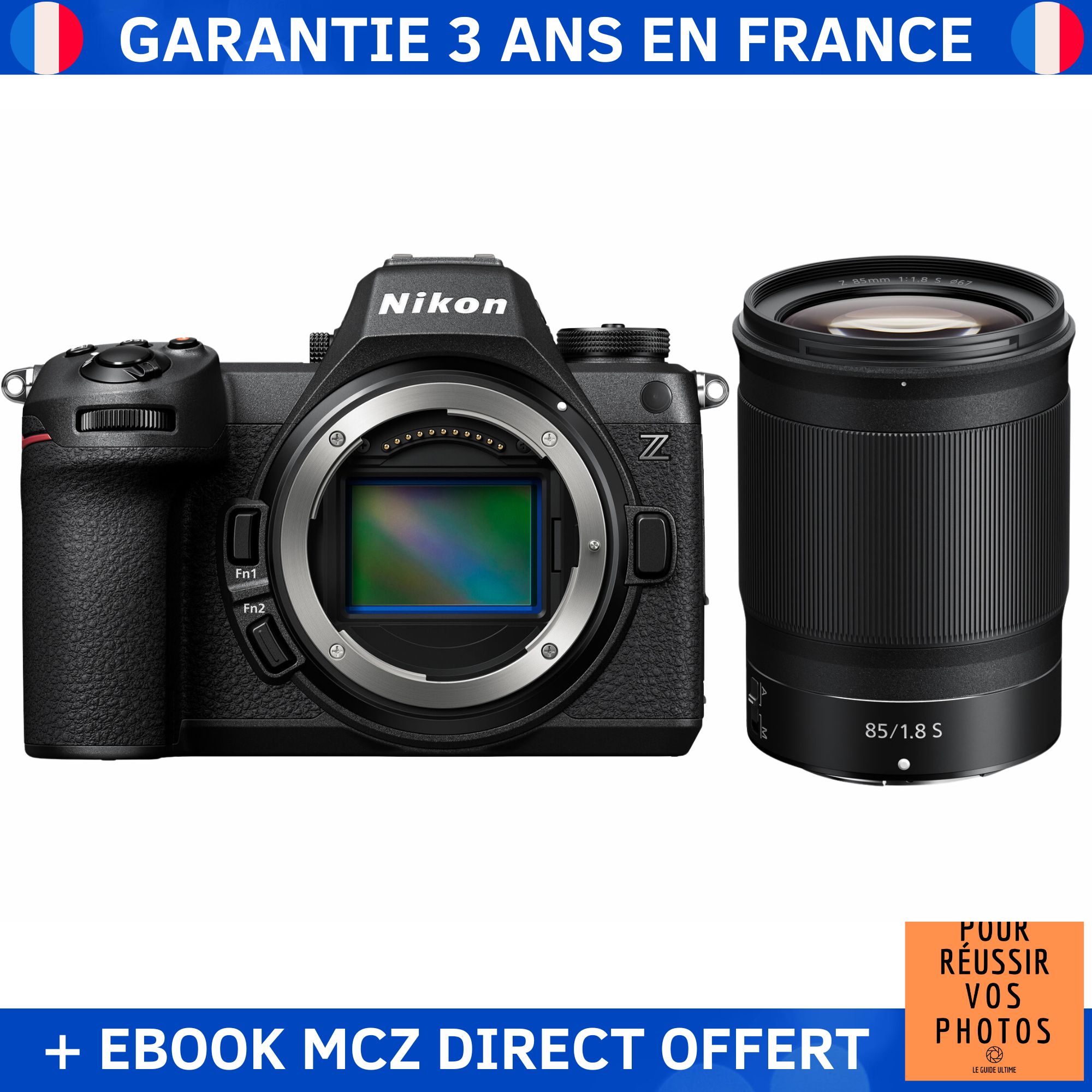 Nikon Z6 III + Z 85mm f/1.8 S Lens + '20 Techniques pour Réussir vos Photos' Ebook - Nikon Hybrid Camera