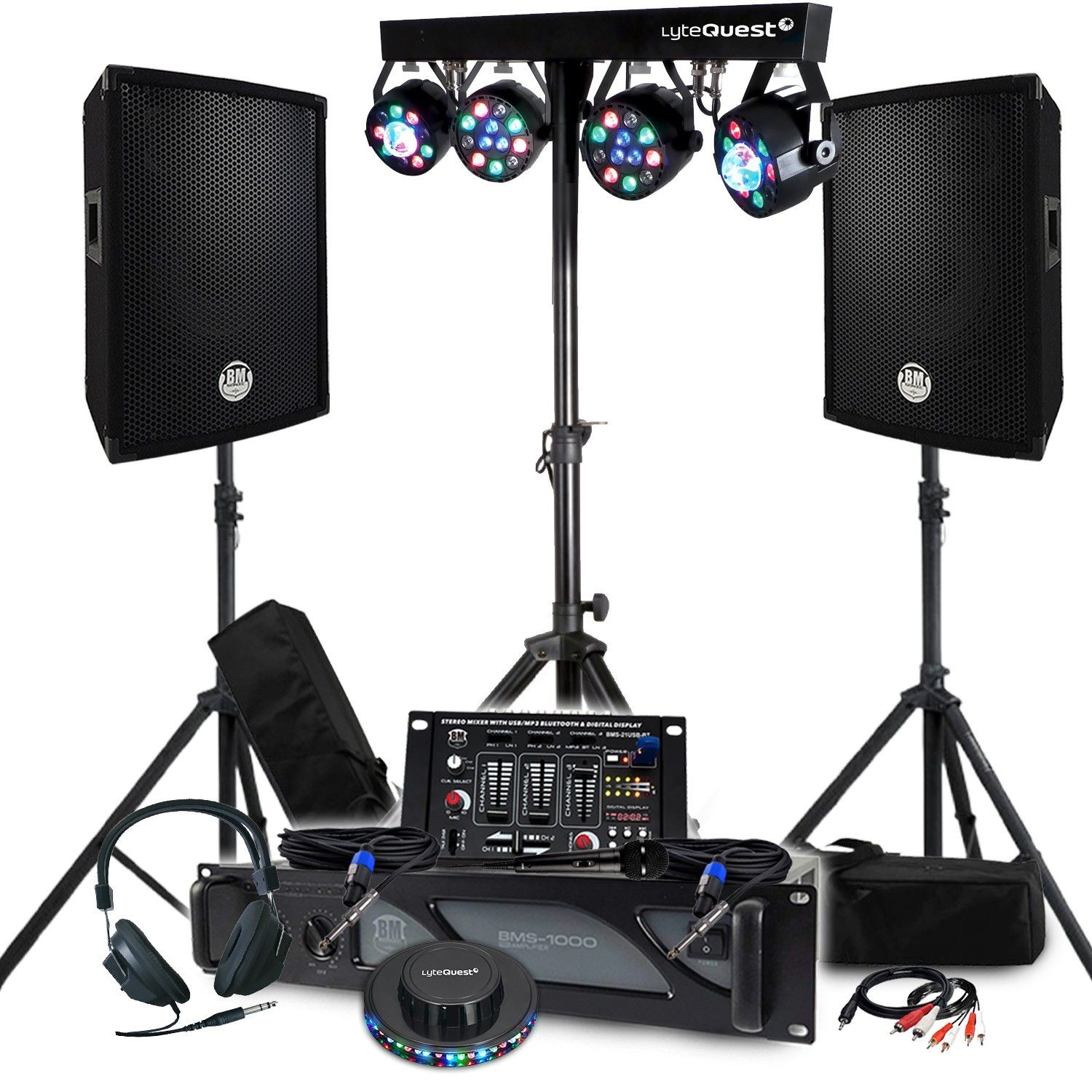 BM Sonic Pack Sono BM SONIC 1600W Passive Speakers and DJ Equipment