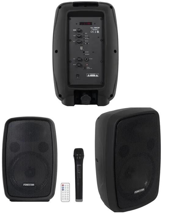 Haut-parleur portable Fonestar - 8'' Bluetooth - Micro sans fil - 100W