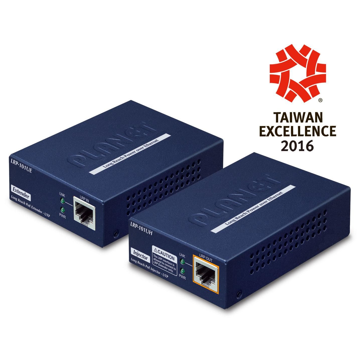 Planet LRP-101U-KIT Network Extender Kit (Transmitter and Receiver), Blue, 10/100 Mbit/s
