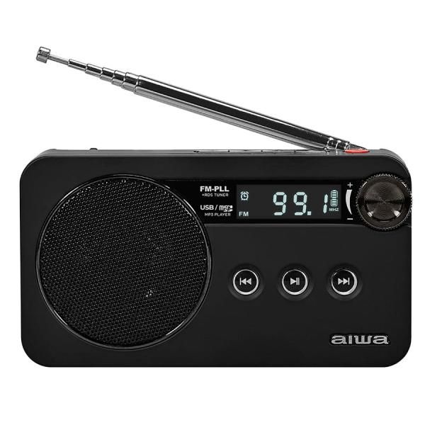 Aiwa Portable Radio RS-77PLL-BK Black