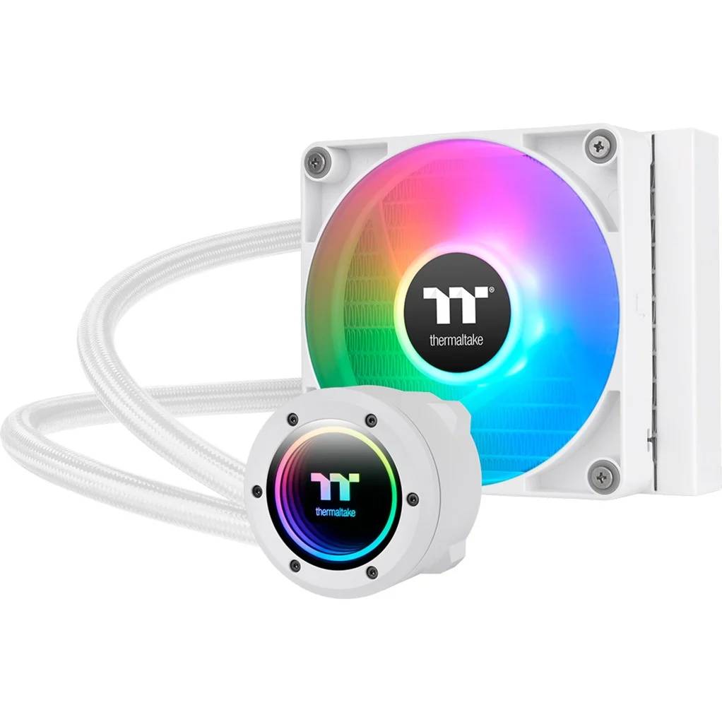 Refrigerador líquido todo en uno Thermaltake TH120 V2 ARGB Sync Edición Nieve - Refrigeración por agua - Blanco