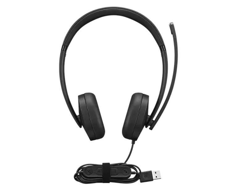 Lenovo Wired Headset for Calls and Music - Black