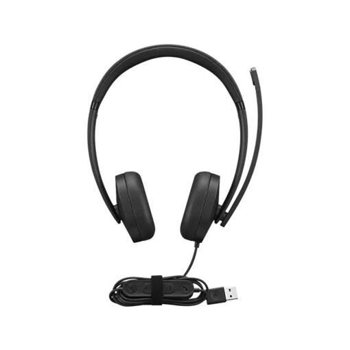 Auricular con cable de Lenovo para llamadas y música - Negro