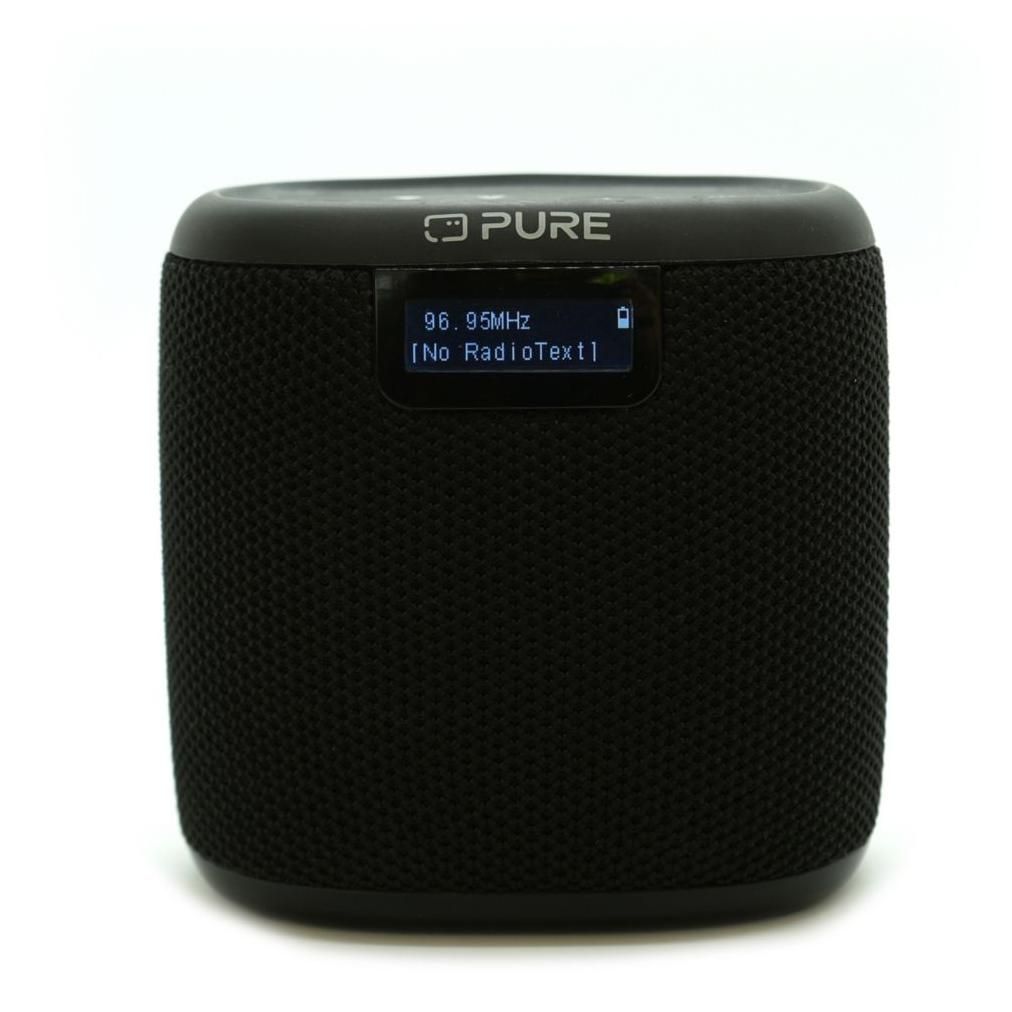 Pure Woodland Mini Radio - Compact Outdoor Speaker, Black