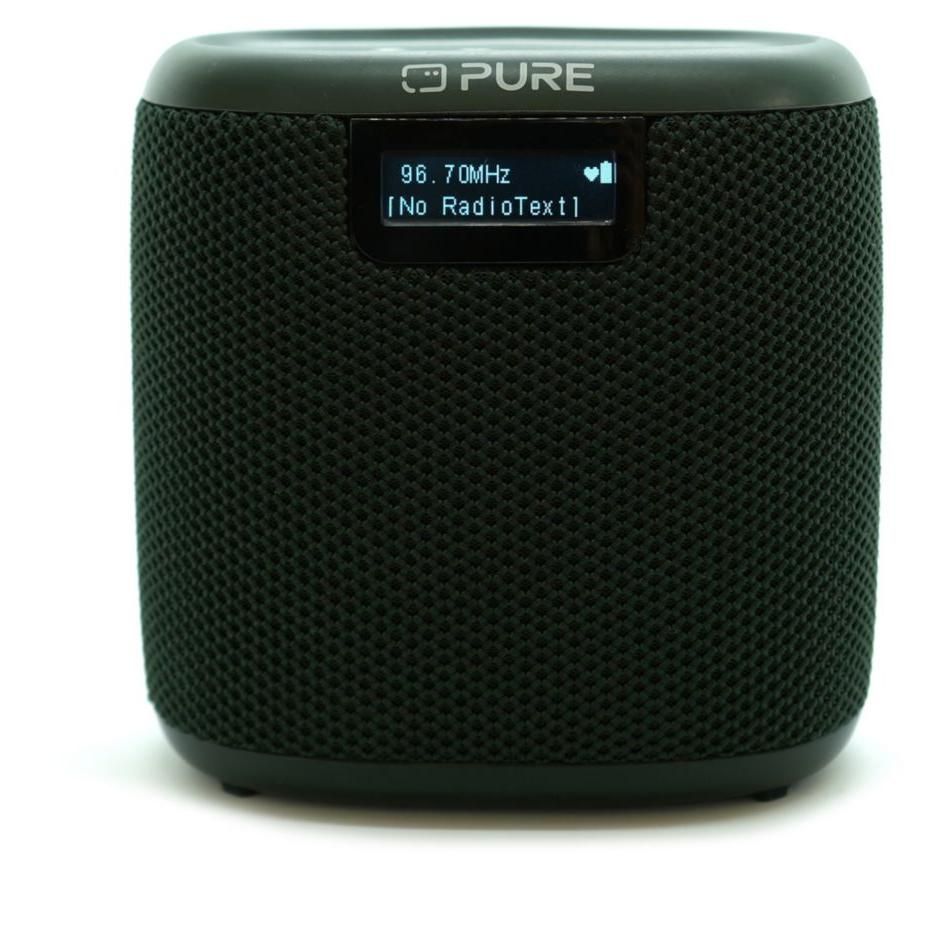Pure Woodland Mini Radio - Compact Outdoor Speaker, Green