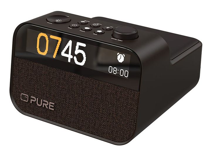 Pure Moment Charge Alarm Clock - Black Coffee
