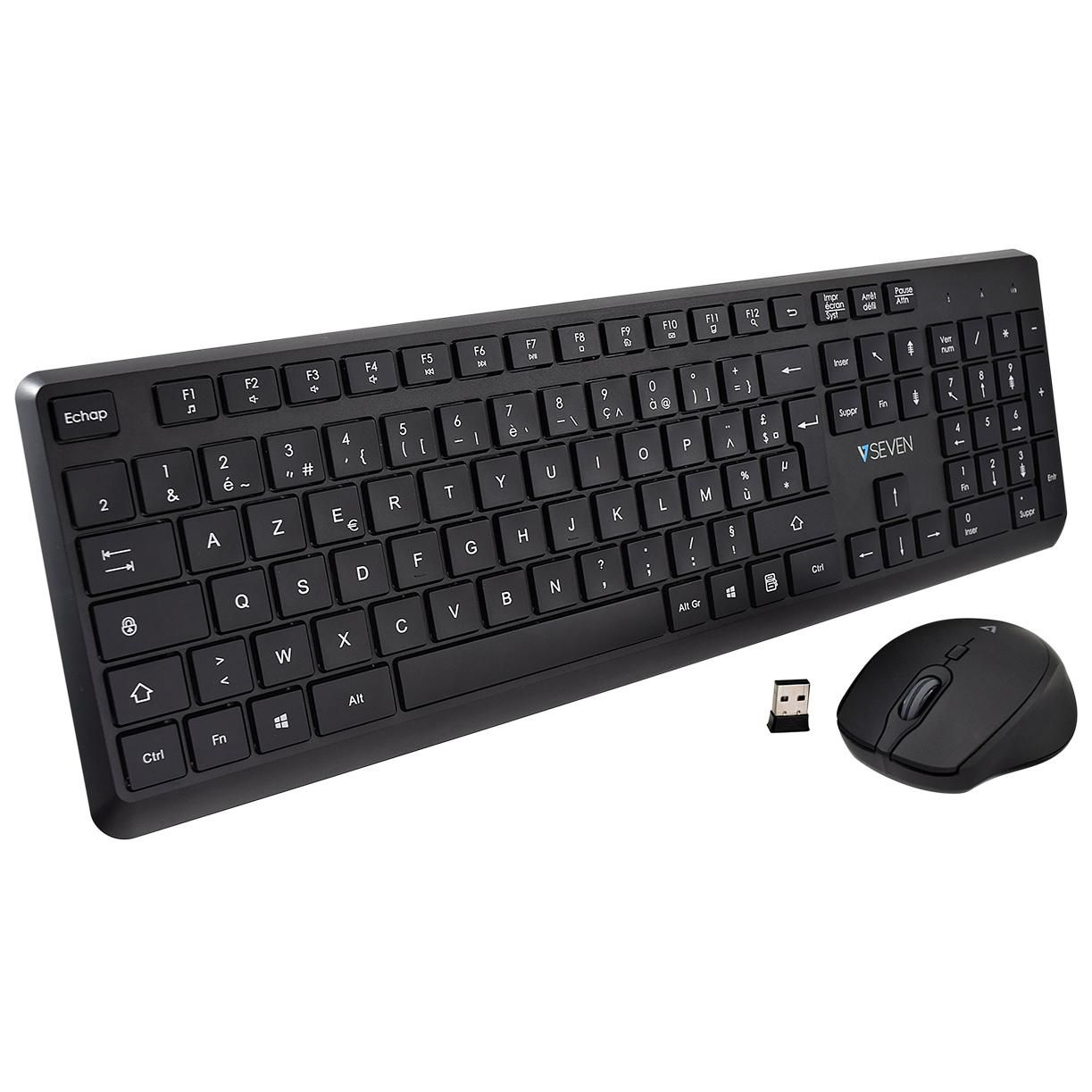 V7 Wireless Keyboard and Mouse Set CKW350