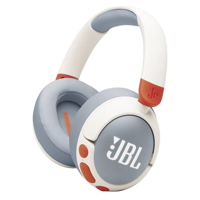 JBL Junior 470NC - Bluetooth Headphones with Microphone and Active Noise Cancellation - White