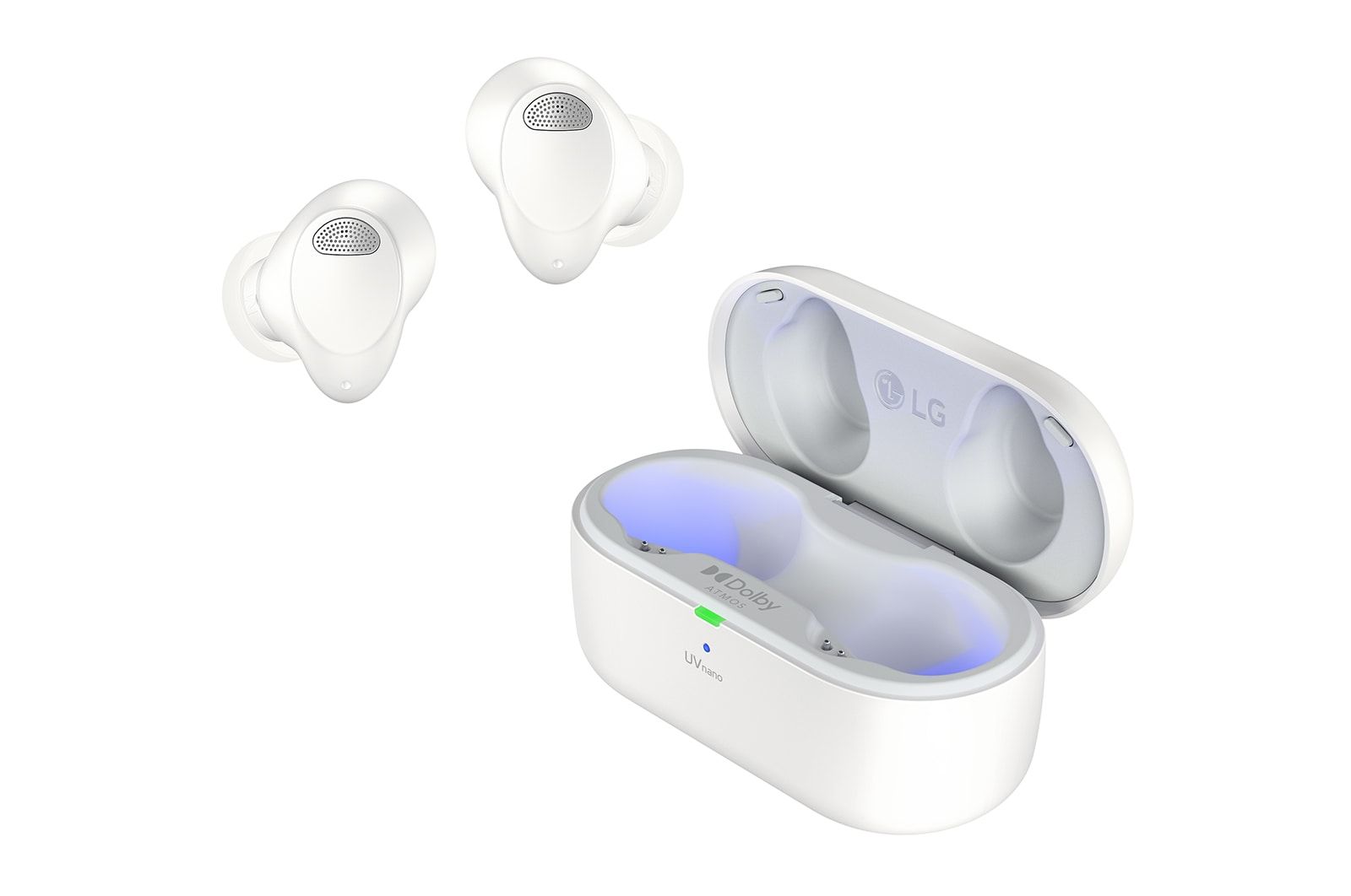 LG TONE Free T90S - 2024 - True Wireless Bluetooth Headphones - Dolby Atmos - White