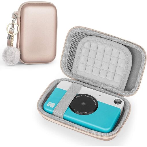 SGSWRHDHSGSDG Printomatic / Smile / Step / Mini 2 HD Instant Camera Portable Travel Storage Case (Rose Gold)