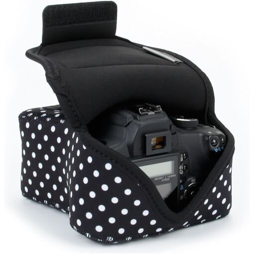 Estuche para cámara DSLR con protección de neopreno - Fundas de cinturón para Canon EOS Rebel T7, 850D, D3500, D5600 y más