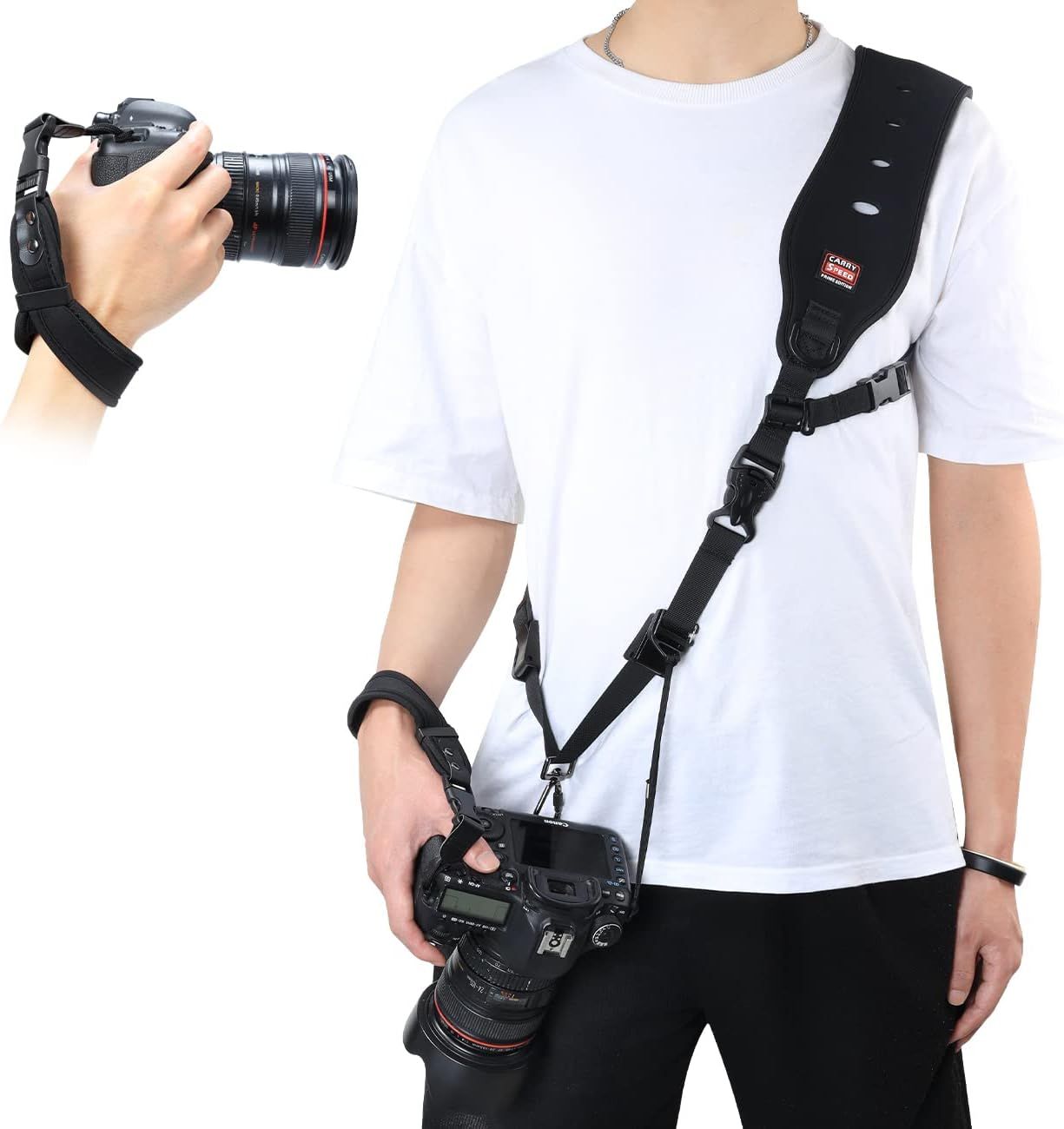 Ensemble de sangle d'épaule et de dragonne pour appareil photo