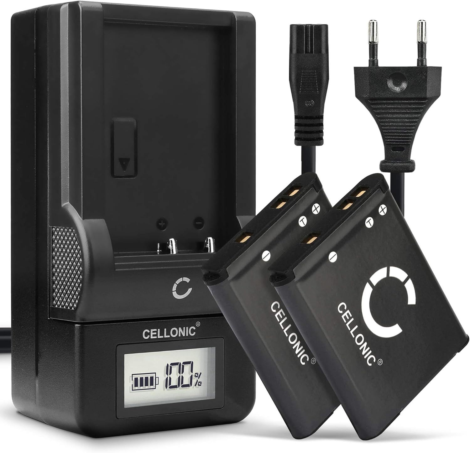 2x EN-EL19 Replacement Battery & MH-66 Charger for Nikon CoolPix Cameras