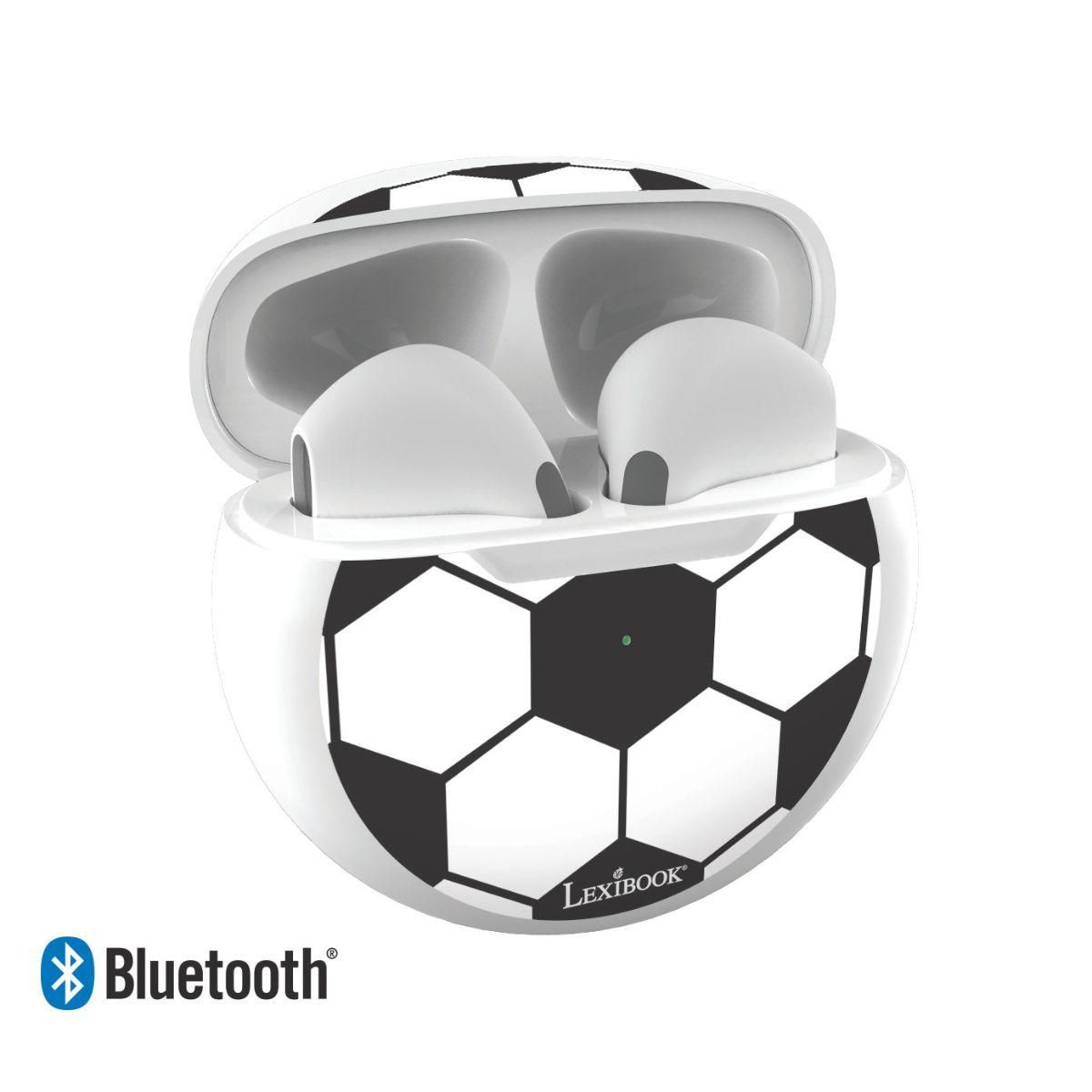 Auriculares inalámbricos de fútbol con estuche de carga de Lexibook