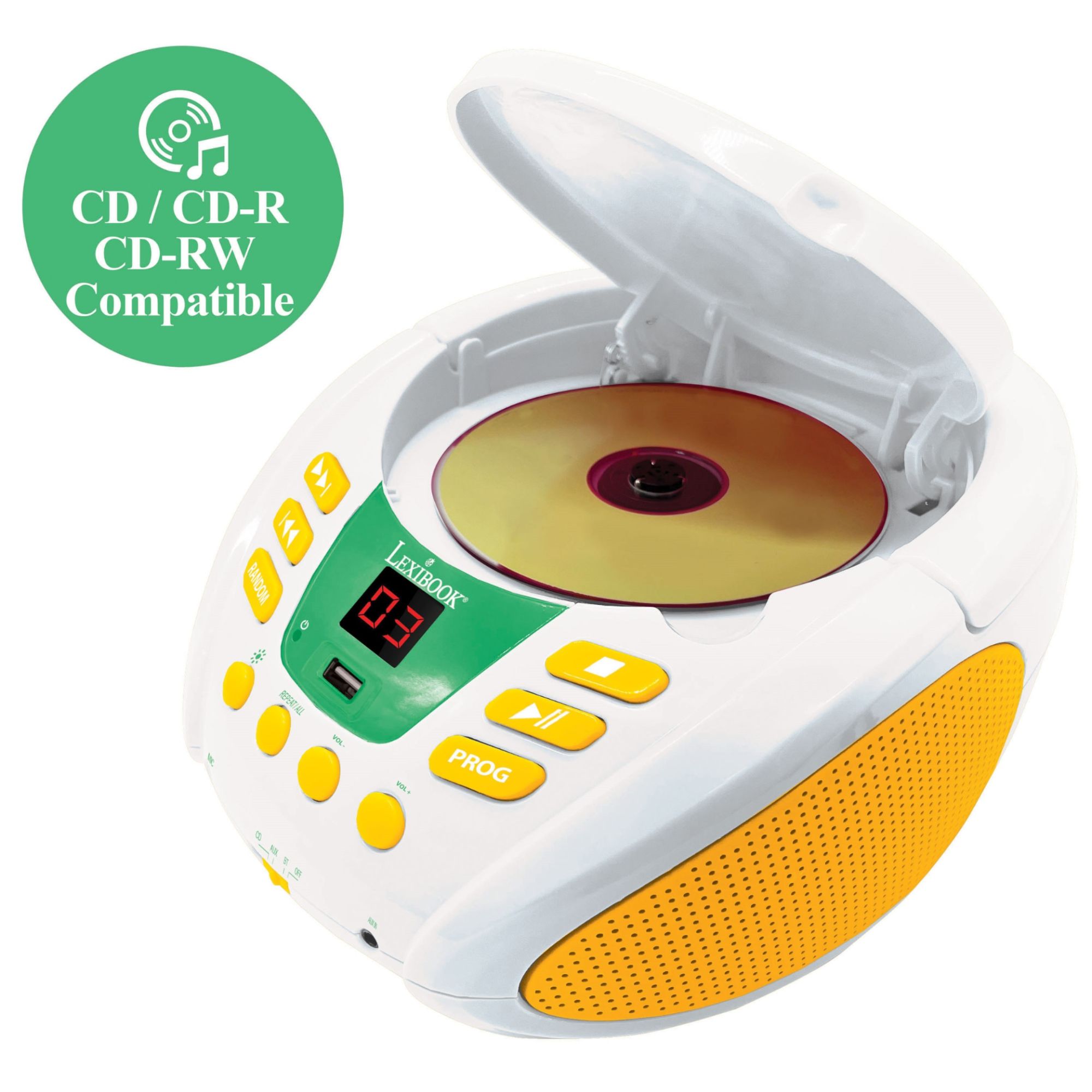 Lexibook Animal Bluetooth CD Player with Light Effects and USB
