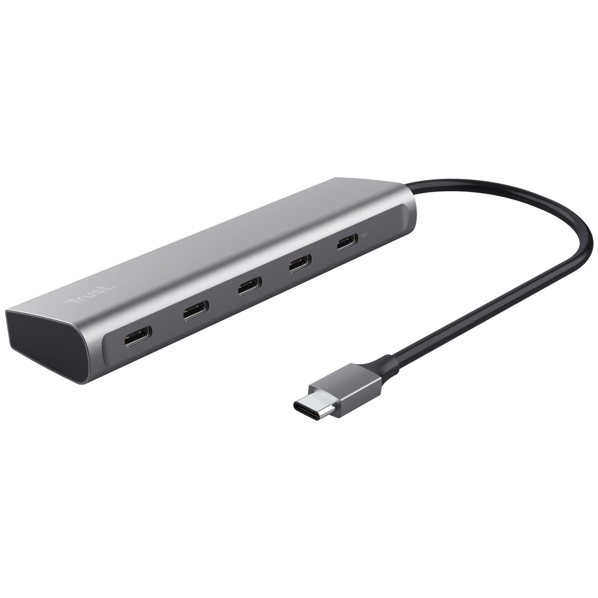 Trust Halyx USB 3.2 Gen 1 (3.1 Gen 1) Type-C Hub, Silver