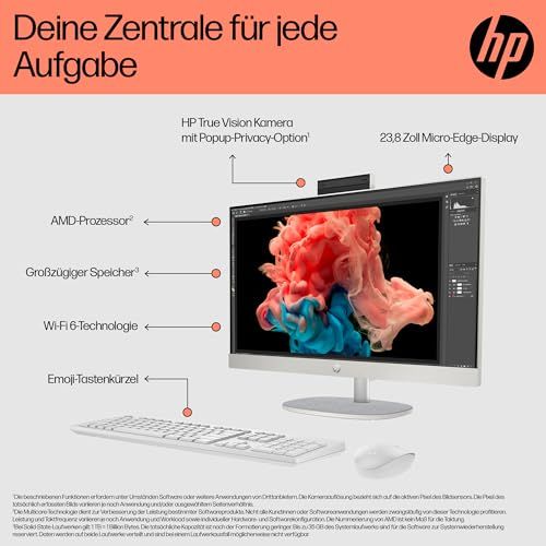 HP 24-inch R7 16GB RAM White Laptop