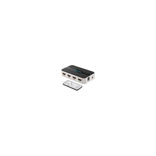 Commutateur HDMI 3 en 1 Vention avec séparation audio (Gris)