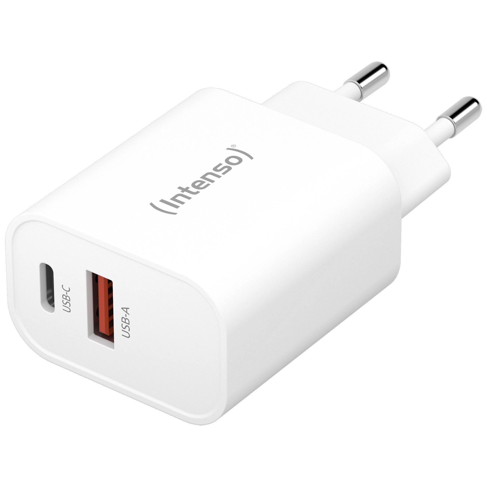 Intenso Universal Power Adapter (USB-A to USB-C, 20V Max, White)