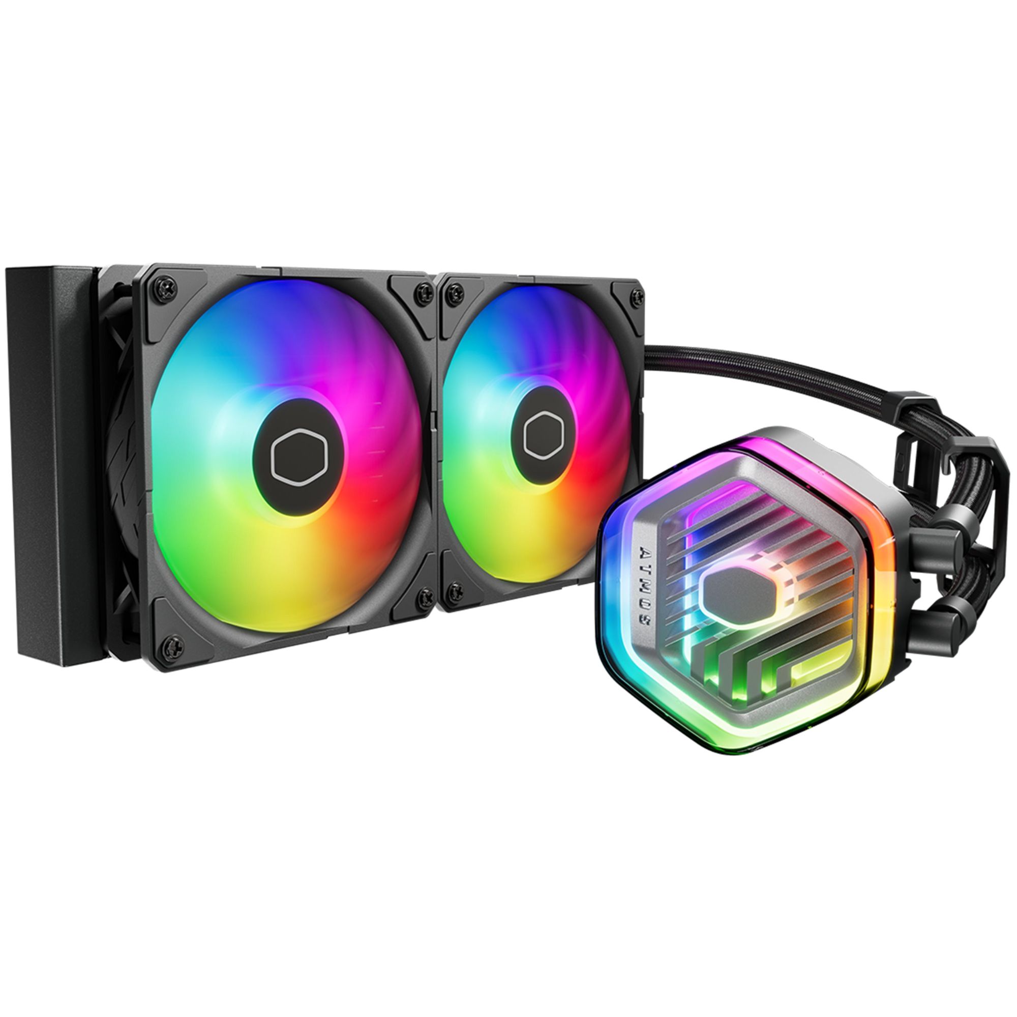 Cooler Master MasterLiquid 240 ATMOS Liquid CPU Cooling Kit - 12cm Black Fan