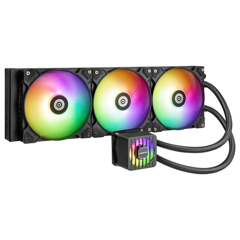 Enermax LIQMAXFLO ELC-LMF360T ARGB Liquid CPU Cooler - 38mm Thick Radiator, 360mm Size ( LGA1851, LGA1700, LGA1200, LGA115x )