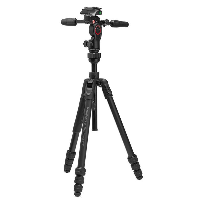 Kit Manfrotto Befree GT PRO de trípode de aluminio de 3 vías + cabezal 3D