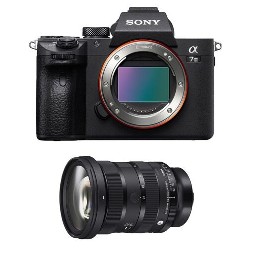 Sony Alpha 7 III + SIGMA 24-70mm f/2.8 DG DN II Art Lens, 3-Year Warranty