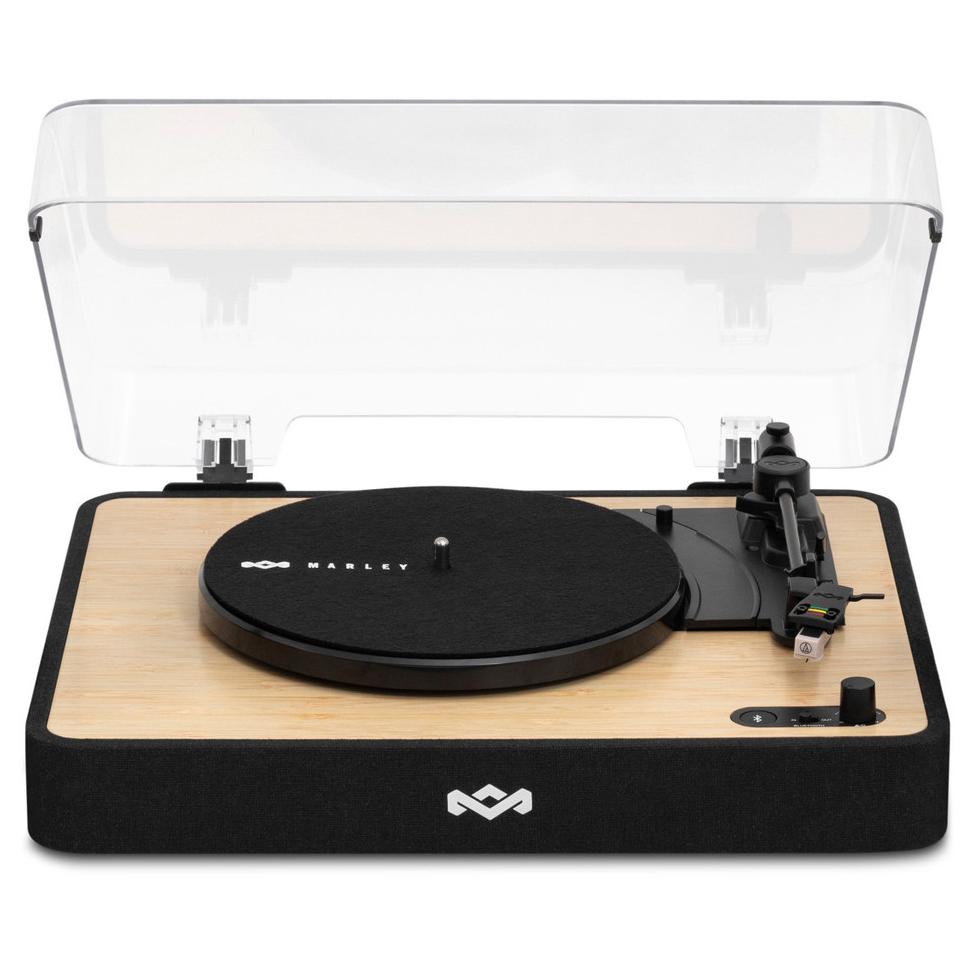 House of Marley EM-JT004-SB Belt-Driven Turntable, Black/Wood Manual