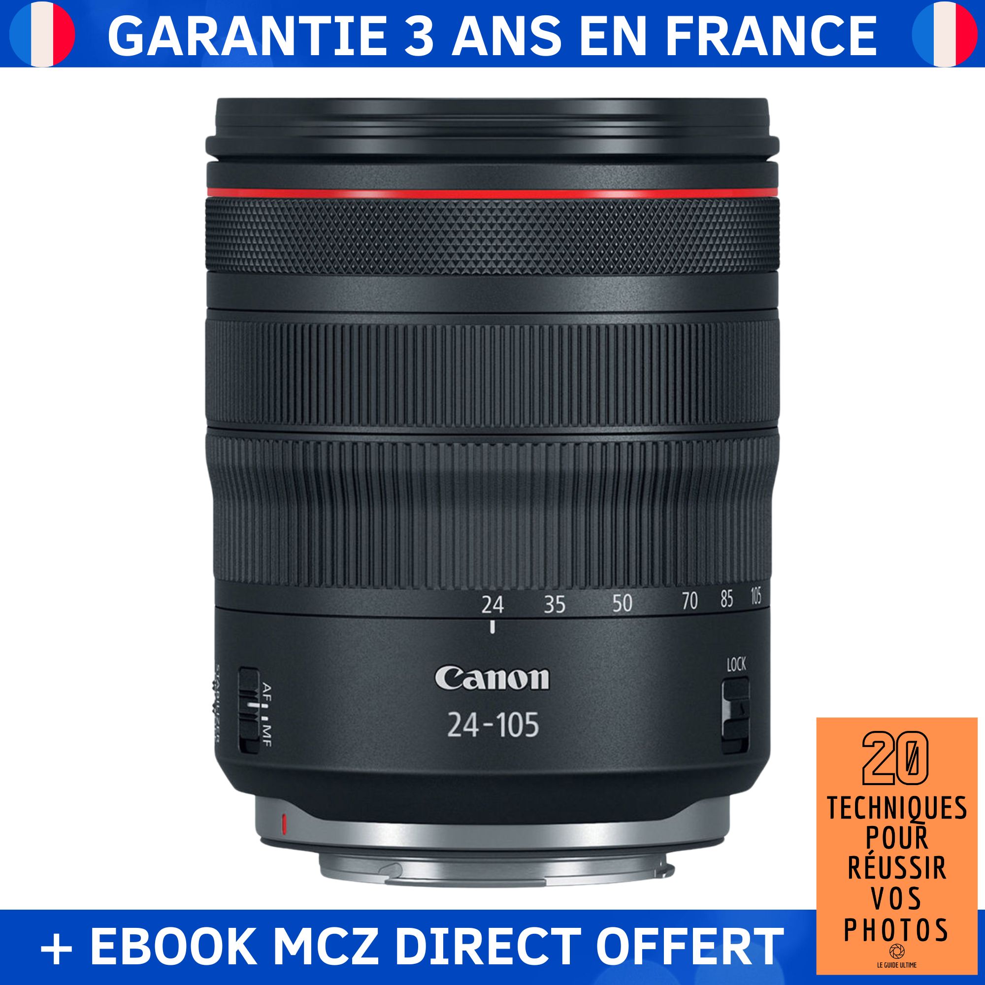 Objetivo Canon RF 24-105mm f/4L IS USM + eBook '20 Técnicas para Lograr Fotos Exitosas'