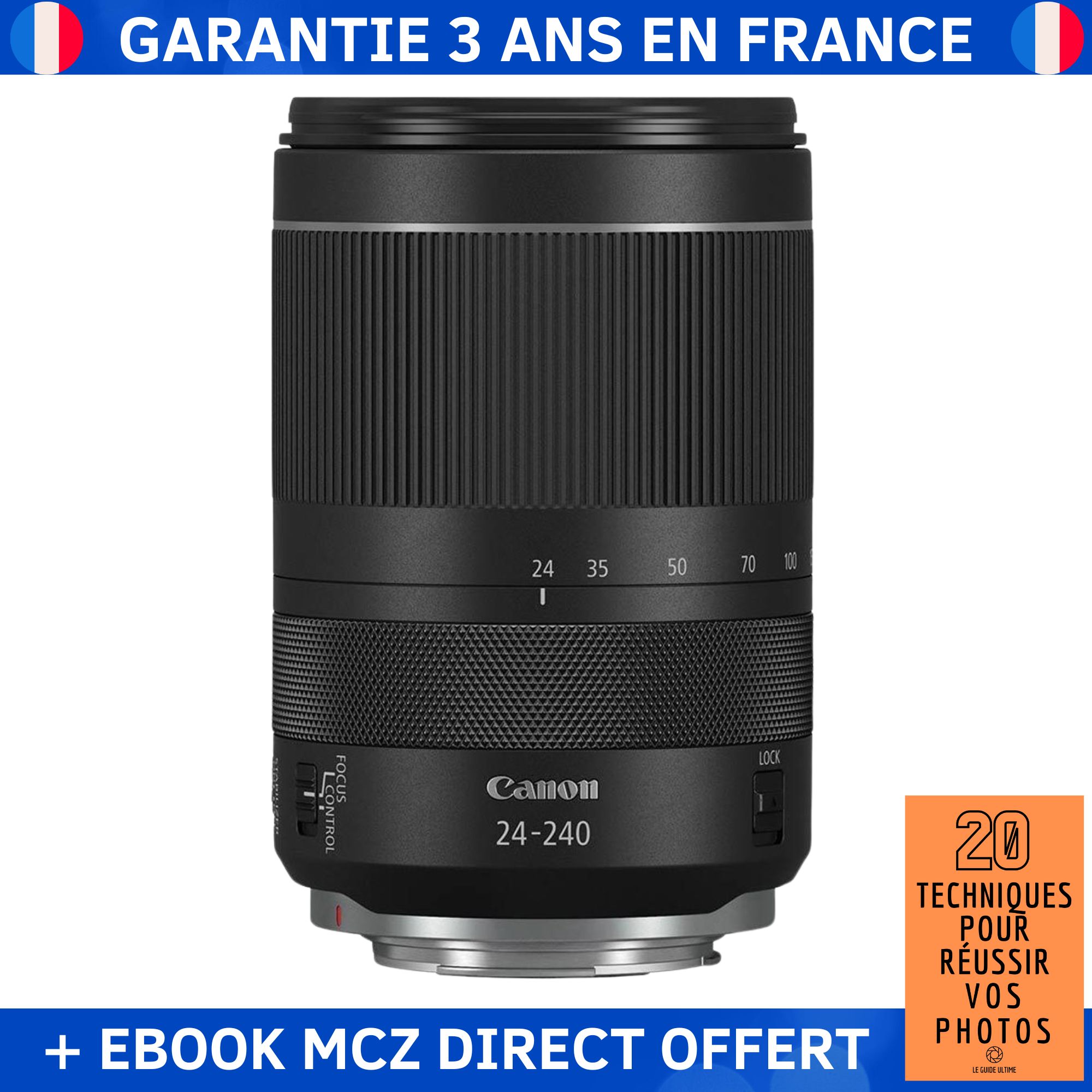 Canon RF 24-240mm F4-6.3 IS USM Lens + '20 Techniques for Successful Photos' Ebook - Canon RF Lens