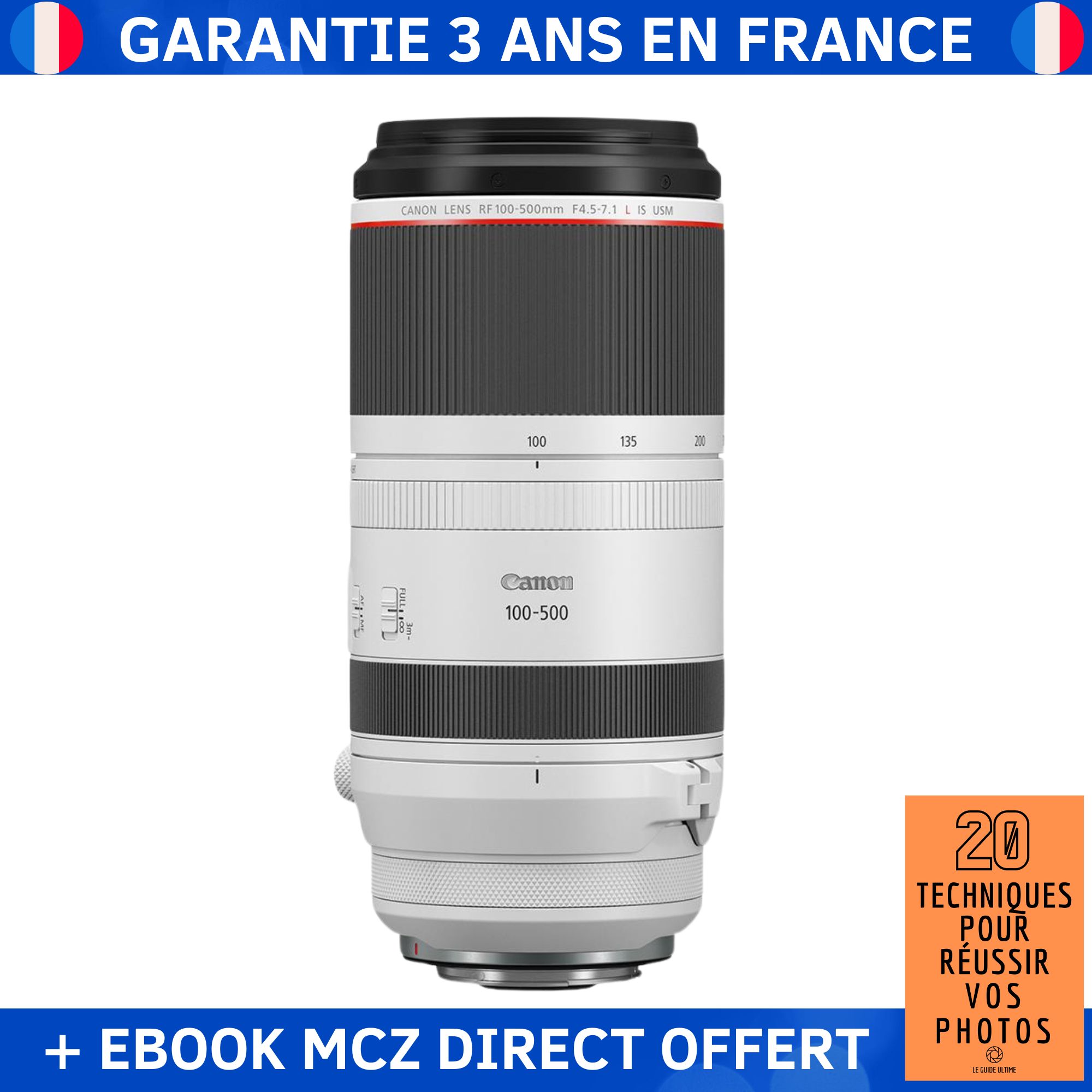 Canon RF 100-500mm f/4.5-7.1L IS USM + '20 Techniques for Successful Photos' Ebook - Canon Objective RF